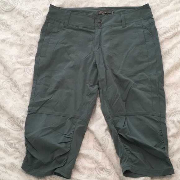 Prana Ravenna Knickers NWOT - dark teal green - size 6 - Picture 3 of 12